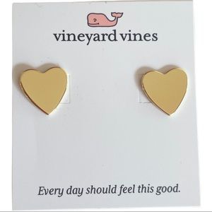 Vineyard vines Heart stud earrings - NWT